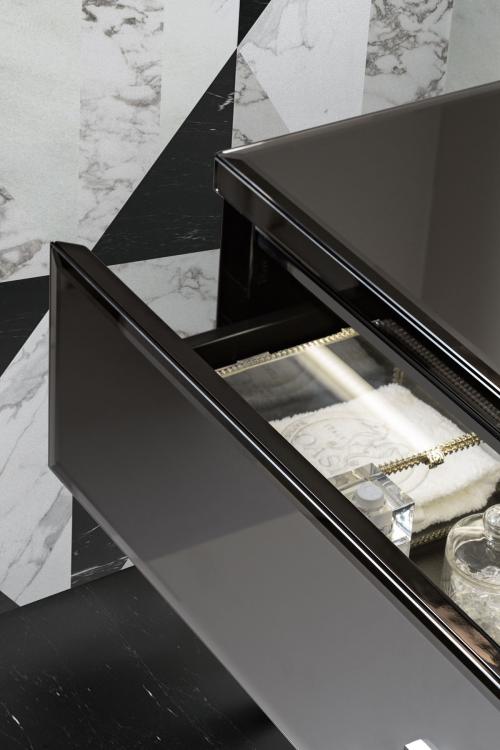 Daphne vanity unit, Smoke mirror, Smoke mirror top