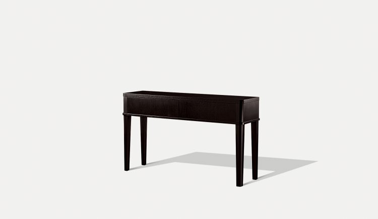 Kahtleen Deluxe console in Moka Oak finish