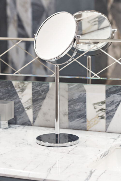 Тумба для ванной Lutetia, отделка Avio, мрамор Bianco Statuario