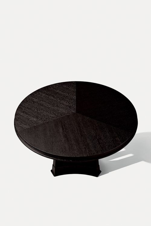 Murat table in Moka Oak finish