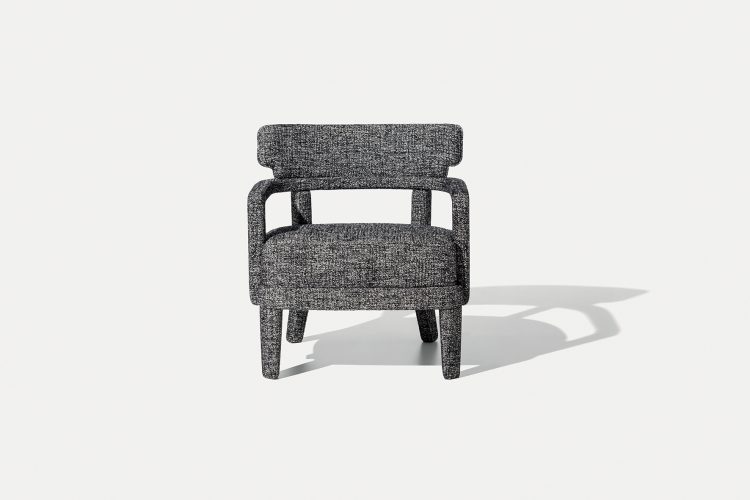 Zoe small armchair totally covering in fabric