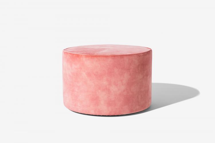 Muffin pouf - Ø40 x H42 cm - covered in velvet