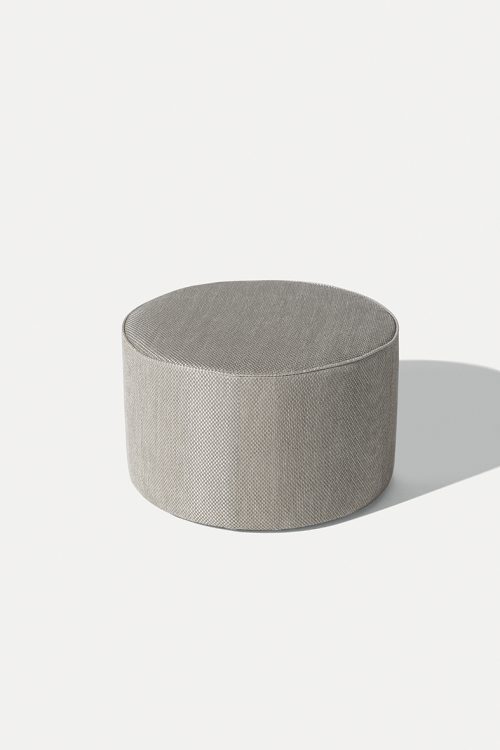 Muffin pouf - Ø60 x H37 cm - covered in fabric