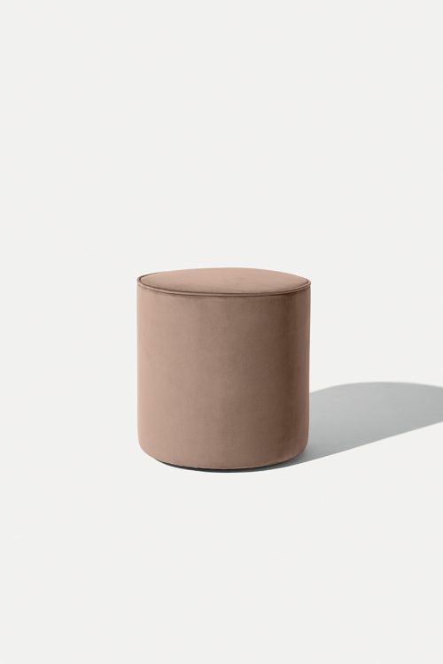 Muffin pouf - Ø40 x H42 cm - covered in velvet