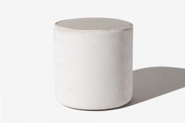 Muffin pouf - Ø40 x H42 cm - covered in velvet