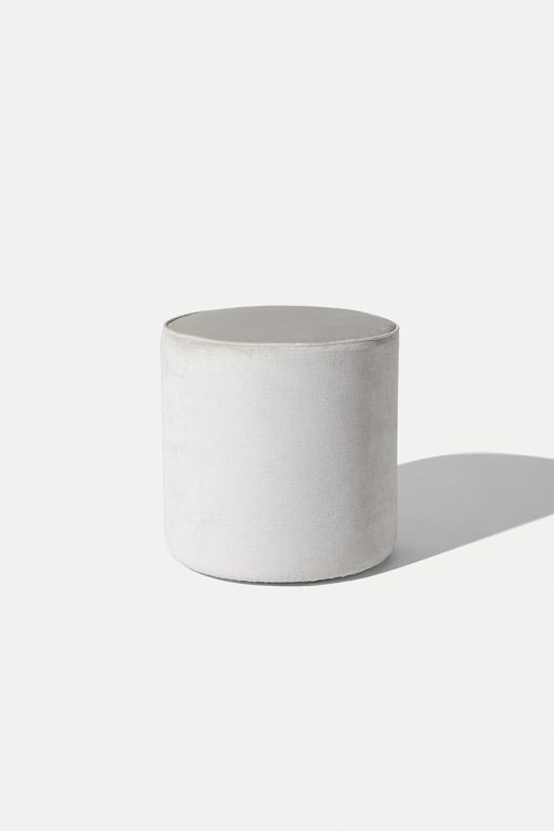 Muffin pouf - Ø40 x H42 cm - covered in velvet