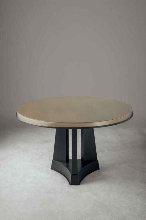 Murat table - Special Edition - in Moka Oak finish and bronze lacquered top