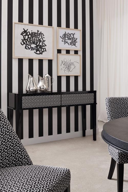 Geometric patterns triumph – Dining room