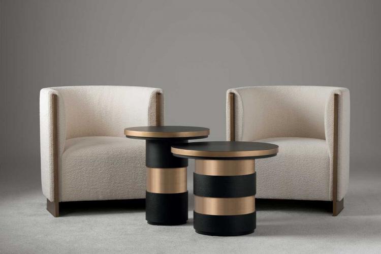 Adeline armchair & Eros side tables