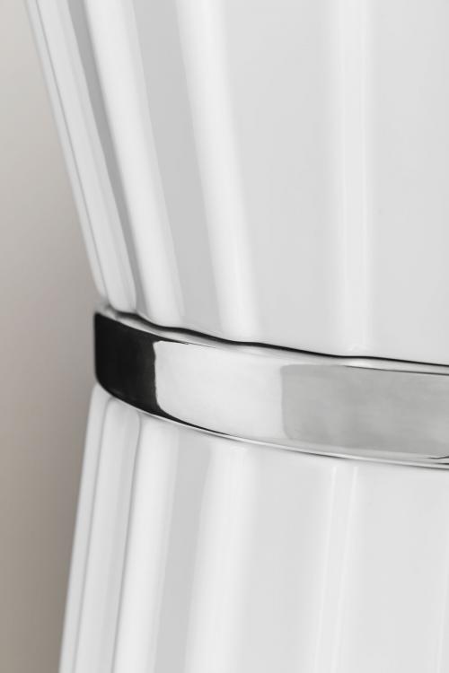 Plissé free-standing washbasin - Chrome decoration