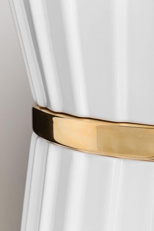 Plissé free-standing washbasin - Gold decoration