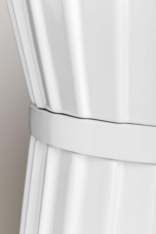 Plissé free-standing washbasin - White decoration