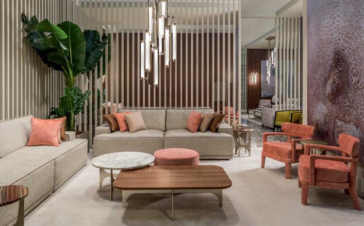 Captivating Coral  Living Room