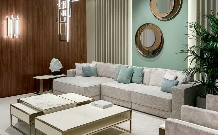 Mélange of Materials  Living Room