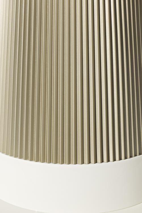 Стол Turner - овальная версия, отделка Avorio, рифлёный декор с бронзовым покрытием, столешница из мрамора