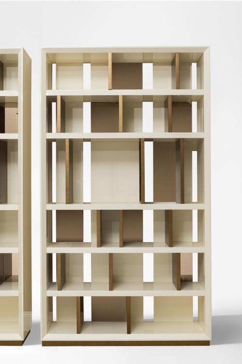 Magritte bookcase in Moka Oak finish