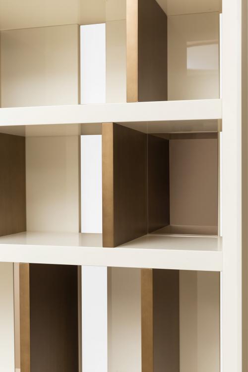 Magritte bookcase in Moka Oak finish