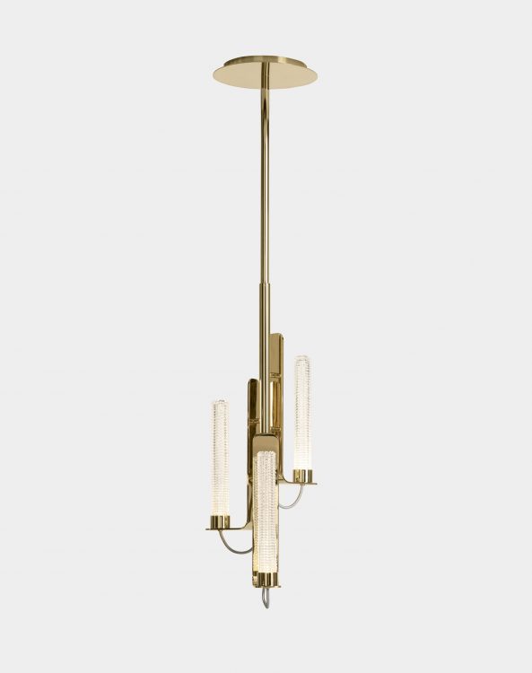 Ducale Flute Up - Suspended Lamp - Single Unit - Kube glass
