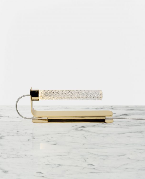 Ducale Flute Up - Table Lamp - Rhombus glass