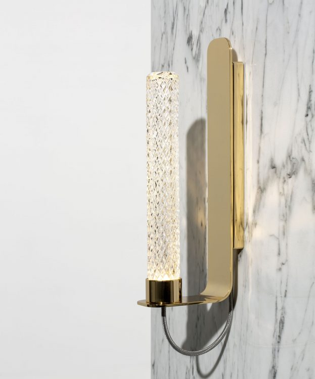 Ducale Flute Up - Wall Lamp - Kube glass