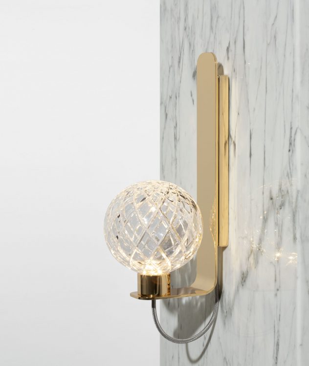 Ducale Sphera Up - Wall Lamp - Rhombus glass