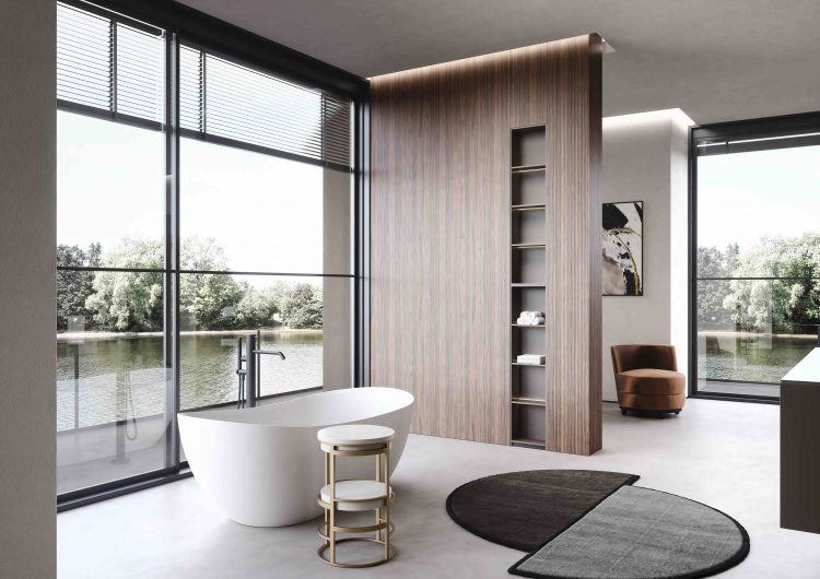 Matt white Lightfeel Vega bathtub